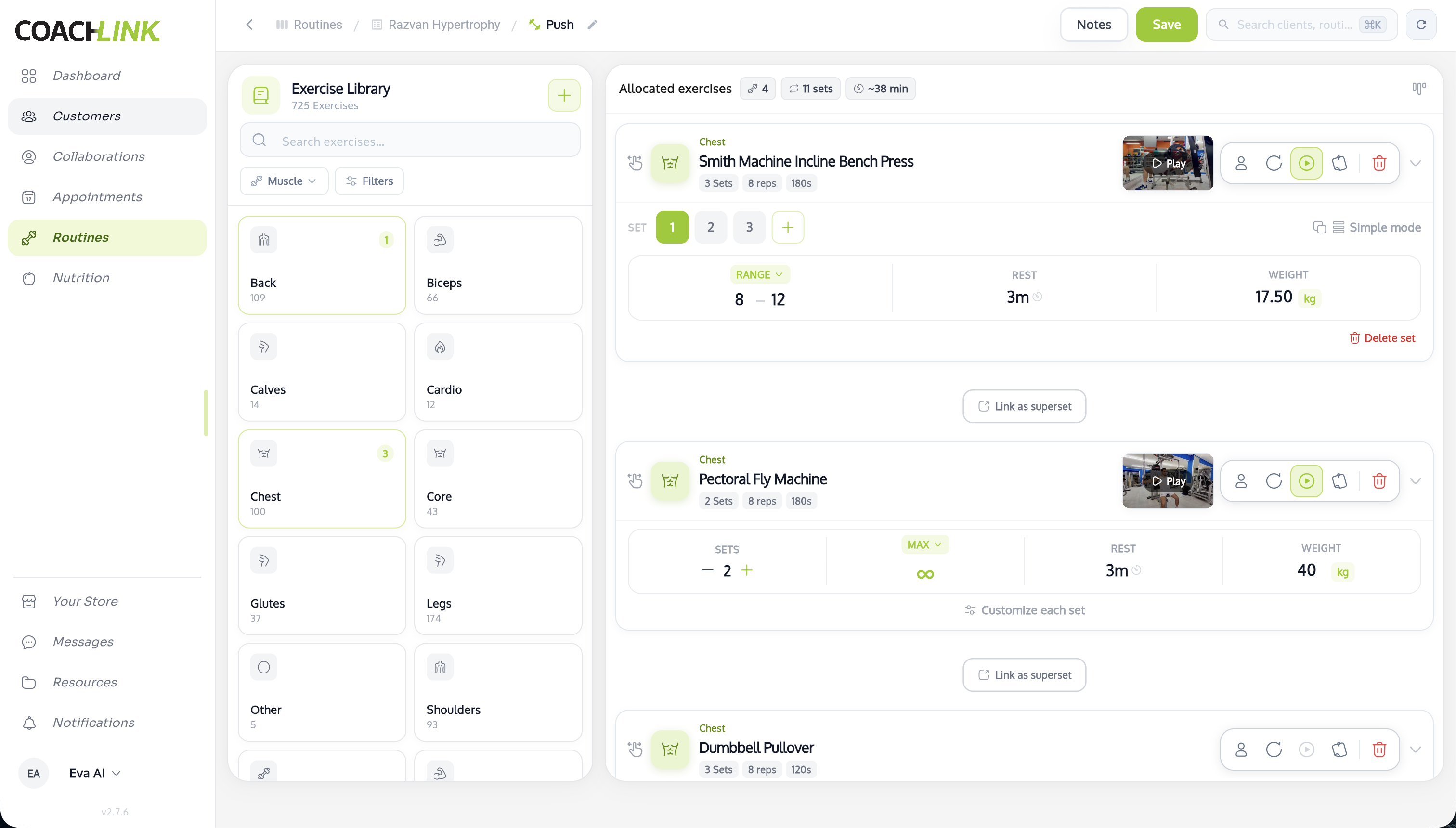 Routine screen 2